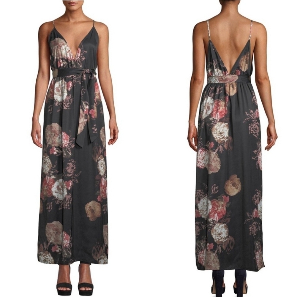 NWT Tularosa Dusk floral maxi side slit dress